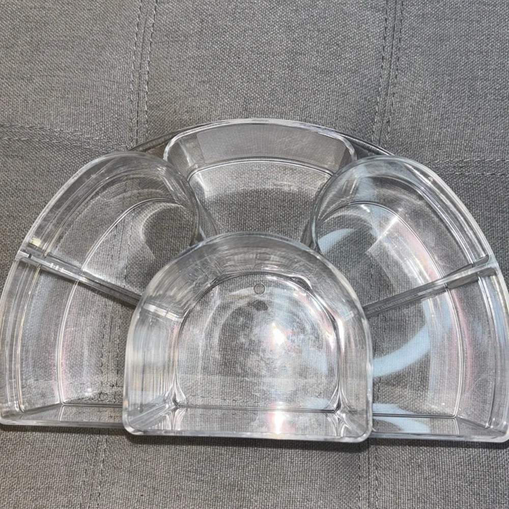 Large Clear 6-Compartment Multi-Use Organizer